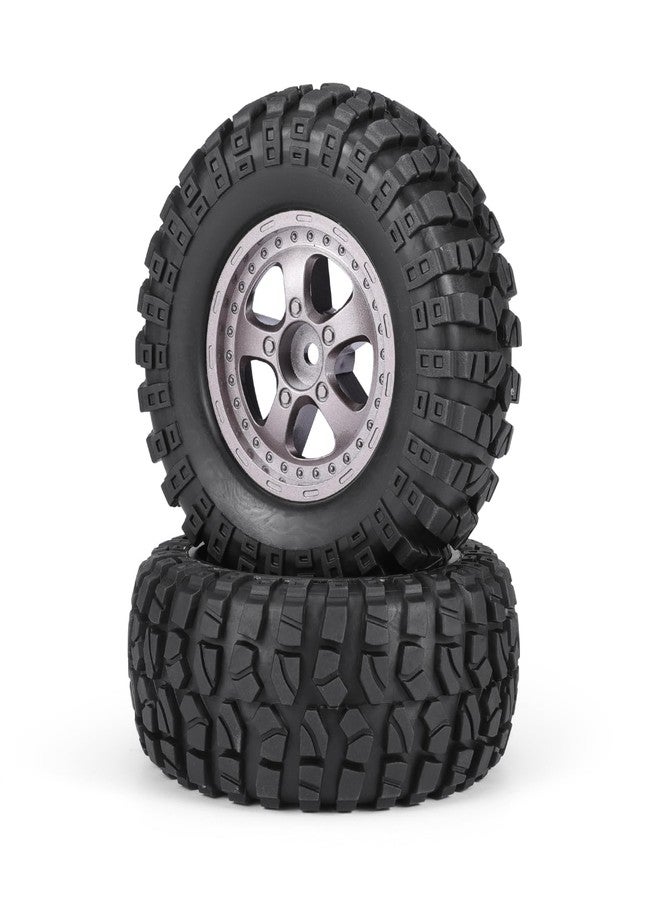 HAIBOXING إكسسوارات سيارات هايبكسينغ RC الإطارات، قطع غيار عجلات كاملة بمقياس 1/12 لسيارة RC باجي 2 قطع تنطبق على HBX 905 12815 (90140) - Image 1