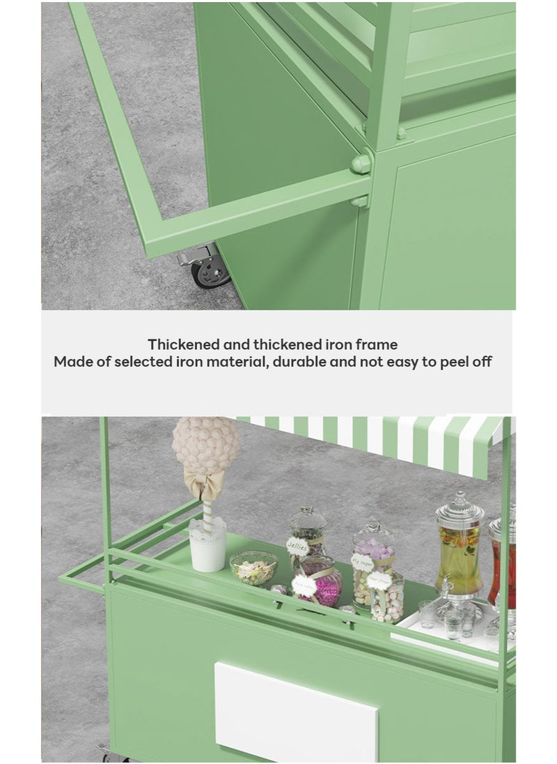 Sharpdo - Outdoor Event Catering Carts Street Stall Carts 100*60*190cm - Image 1