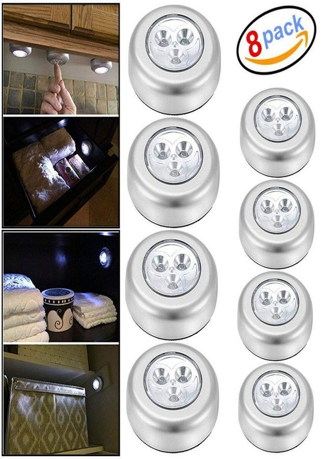 EVALUEMART Plastic Night Light, Silver, Pack Of 8, 6.8 x 6.8 x 1.7 Centimeters, LED - Image 4