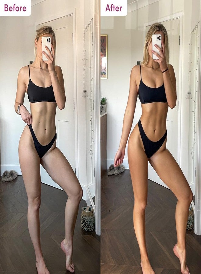 Coco & Eve Sunny Honey Bali Bronzing Bundle (Dark). All Natural Sunless Tanning Mousse. Instant Self Tanning Lotion with Bronzer, Mitt Applicator and Kabuki Brush. - Image 4