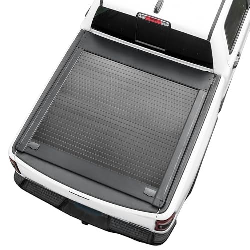 Syneticusa MR Retract Hard Truck Bed Tonneau Cover Fits 2020-2025 Chevy Silverado/GMC Sierra 2500 HD/3500 HD 6'8" 82.2 in Box Retractable Matte Black Aluminum Waterproof - Image 2