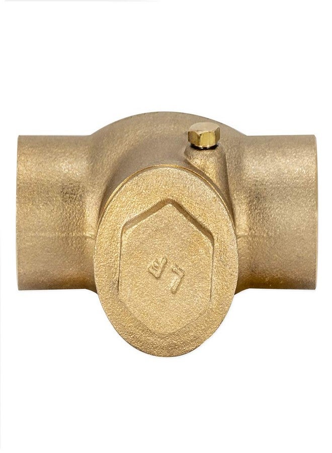 Eastman Brass Swing Check Valve, 3/4 Inch Copper Sweat, Brass Plumbing Fitting, 20443LF - Image 4