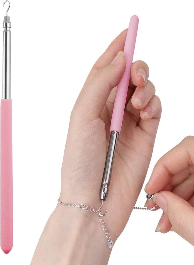 MVM Enterprise Bracelet Helper Tool Hook, Bracelet Wearing Helper Assistance Bracelet Fastening Helper Hook for Necklace Watch Clasps - Image 1