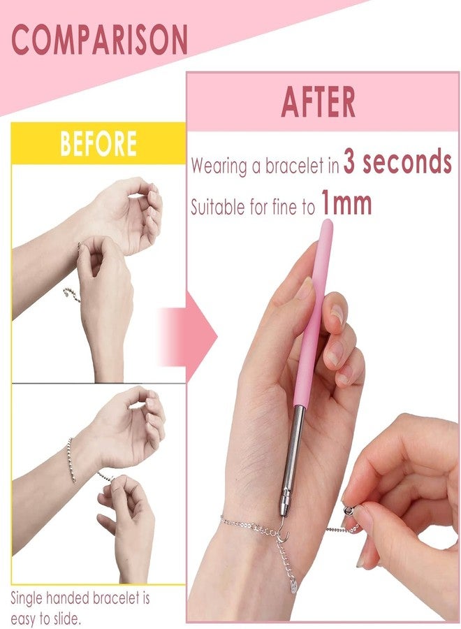MVM Enterprise Bracelet Helper Tool Hook, Bracelet Wearing Helper Assistance Bracelet Fastening Helper Hook for Necklace Watch Clasps - Image 4