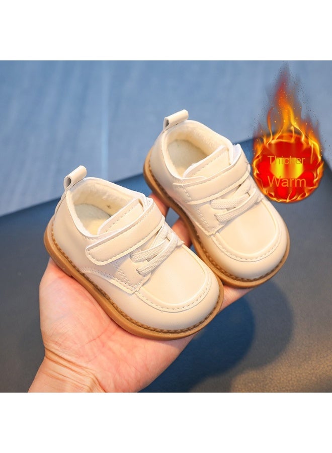 حذاء أطفال بنمط إنجليزي - حذاء مشي ناعم للرضع والأطفال الصغار