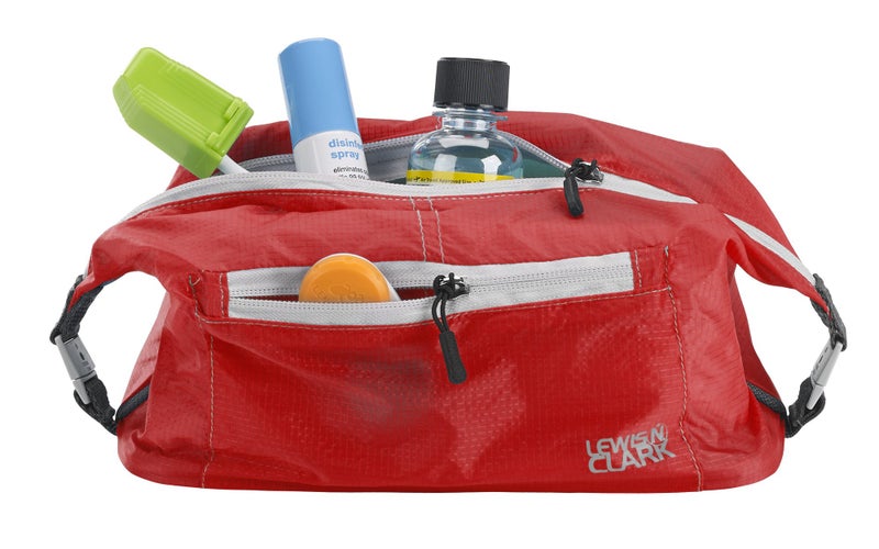 Lewis N. Clark Lewis N Clark Electrolight Toiletry Kit for Travel, Gym, Bathroom, TSA Approved Waterproof Toiletry Bag with Hanging Straps and Non-Slip Bottom - Image 2