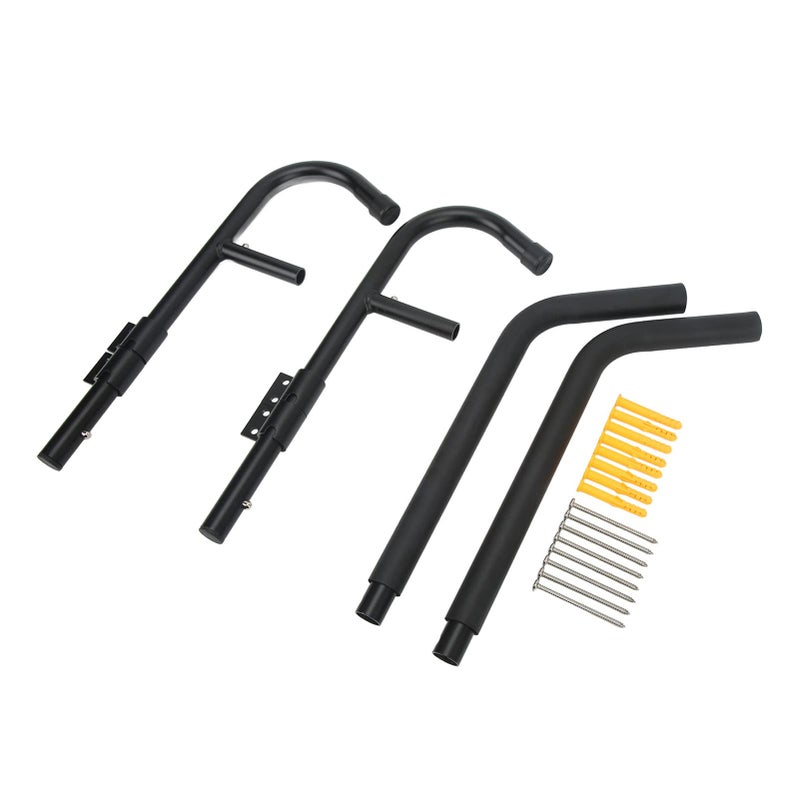 Folding Rotatable 90 Degree Kayak Storage Rack Iron Rubber Surfboard Wall Mount for Garage - Image 4