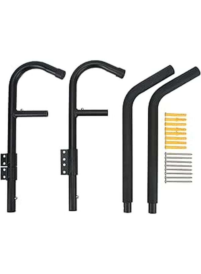 Folding Rotatable 90 Degree Kayak Storage Rack Iron Rubber Surfboard Wall Mount for Garage - Image 1