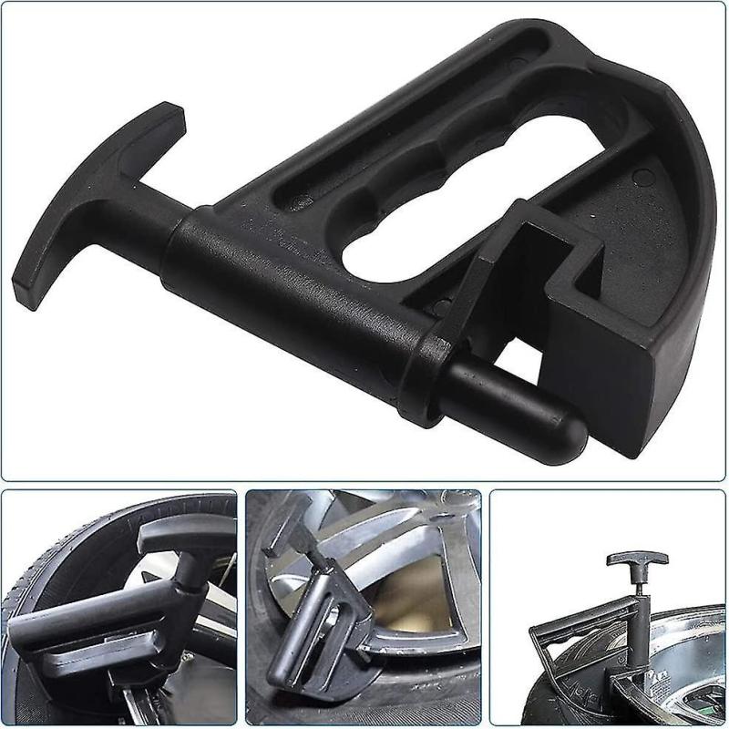Tire Removal Demount Tool: Durable High Quality Plastic Wheel Protection - 2 Bead Clamps Secure Tire Position Tire Mount Auxiliary Tool for Most Rims Including Low Profile Tires - Image 4