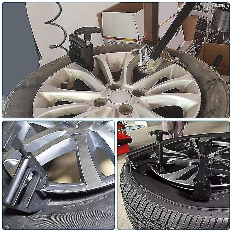 Tire Removal Demount Tool: Durable High Quality Plastic Wheel Protection - 2 Bead Clamps Secure Tire Position Tire Mount Auxiliary Tool for Most Rims Including Low Profile Tires - Image 5