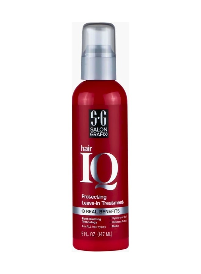 SGX NYC Hair IQ Leave-In Hair Treatment Spray 147ml | Heat Protectant for Dry & Frizzy Hair | Anti-Frizz Moisturizing Hair Spray with Biotin & Hyaluronic Acid