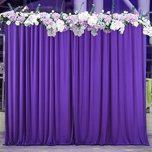 Boltove® Purple Wrinkle Free Decoration Backdrop Curtain Drapes Purple Backdrop Panels Background for Photography Wedding Parties Birthday Anniversary Function | Set of 2 | - Image 3