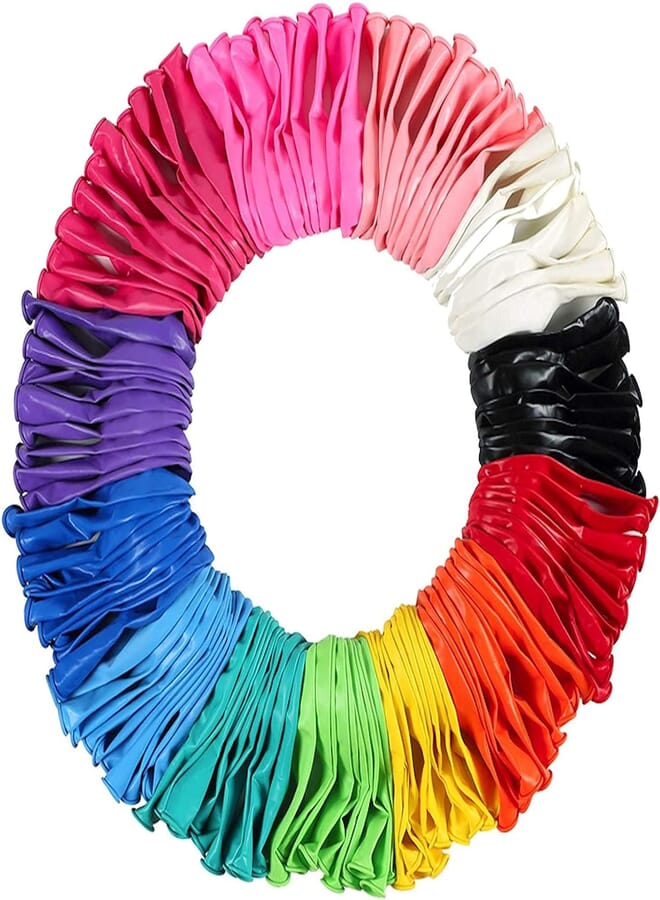Secret 100pcs Rainbow Balloons 12 Inches 13 Colors of Rainbow Party Latex Balloons, for Party Decoration, Birthday Party Supplies or Arch Decoration , 2725611128926
