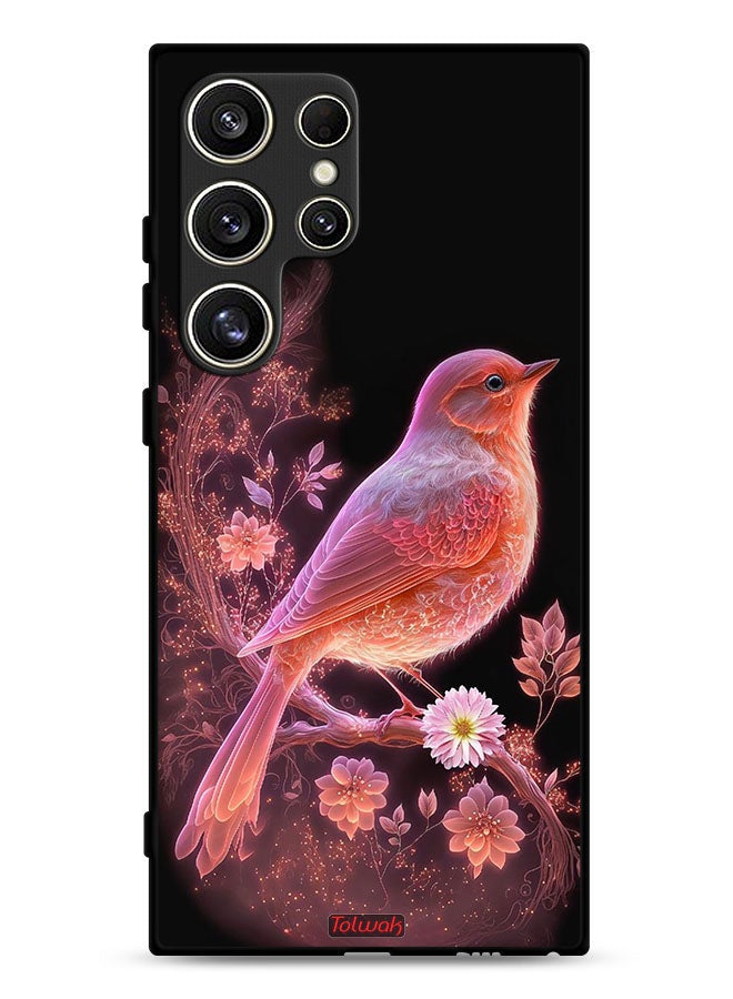 Tolwak Samsung Galaxy S24 Ultra 5G Protective Case Cover Cute Bird Art - Image 1
