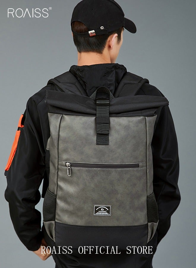 roaiss Functional Backpack for Men Light Business Style Large Capacity Design Short Distance Travel Bag Waterproof and Wear Resistant 156 Inch Computer Bag  - Image 1