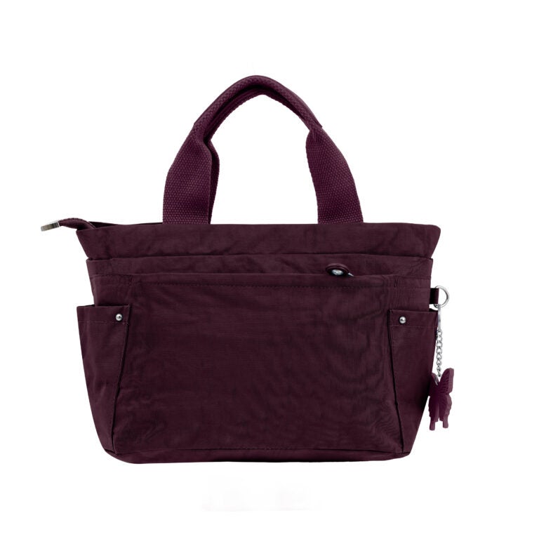 مجموعة كابريس حقيبة كتف صغيرة للجنسين – بلون البرقوق الأحمر، نايلون مقاوم للماء، سعة 9.5 لتر - Image 2