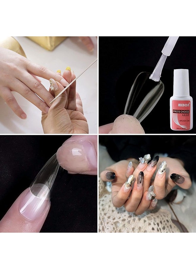 Set of 2  Mxbon Professional Brush-on Nail Glue Clear