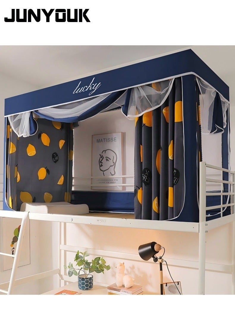 JUNYOUK Bed Canopy Tents Curtain Blackout Curtain Single Bed Tent Curtain Student Shading Cloth Bed Canopy Mosquito Net Student Sleep Privacy Protection - Image 1