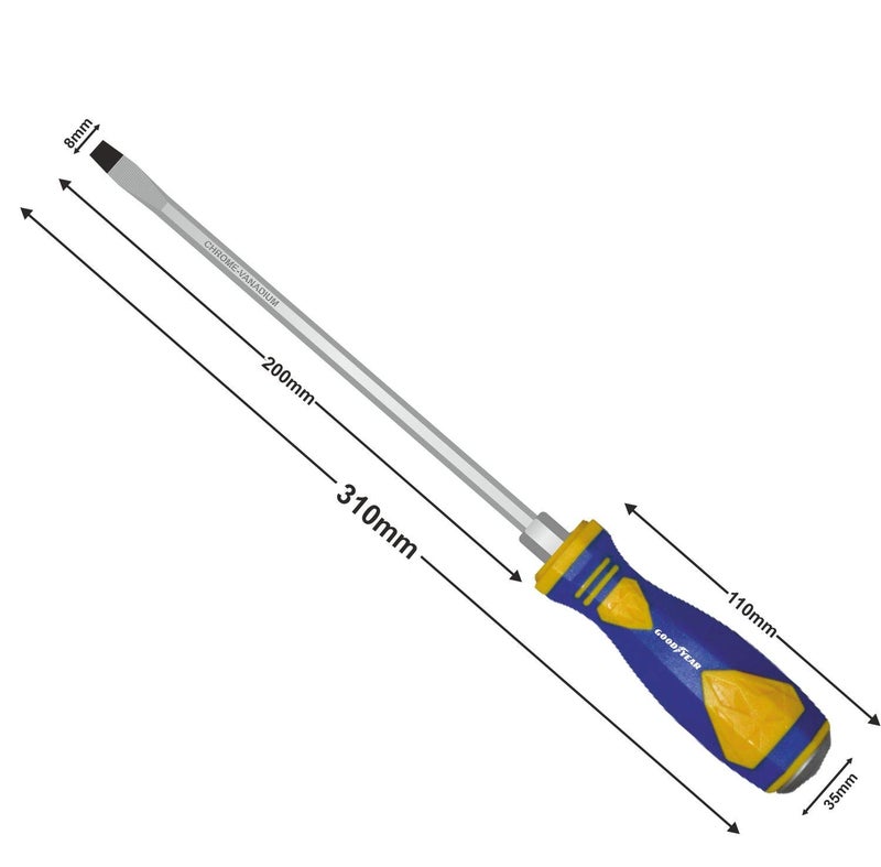 Good Year striking screwdriver slotted (200mm X 8mm) - Image 3