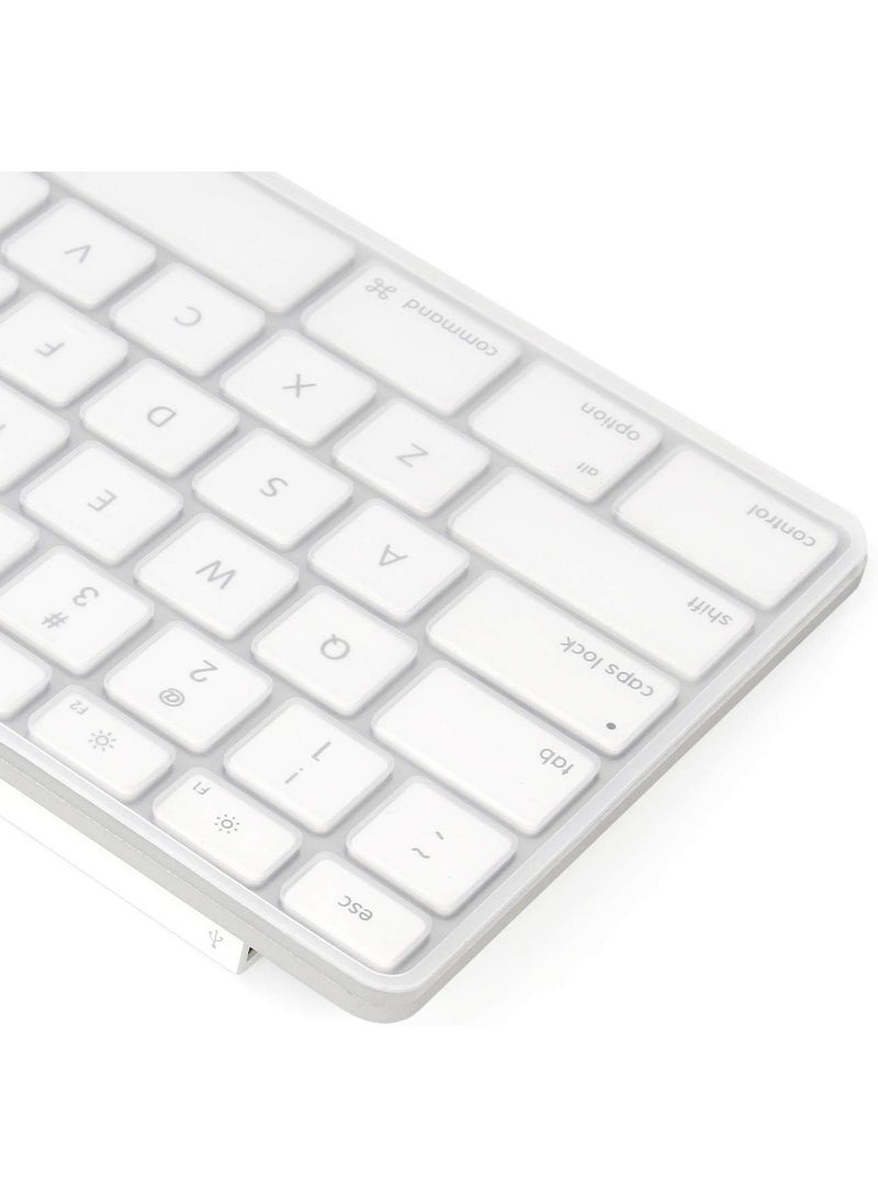 ProElife Keyboard Cover Skin for Apple Wired USB Keyboard with Numeric Keypad (A1243, Model MB110LL/B, NOT FIT Magic Keyboard) Ultra Thin Silicone Full Size Protector (Item Folded in Package) - Image 4