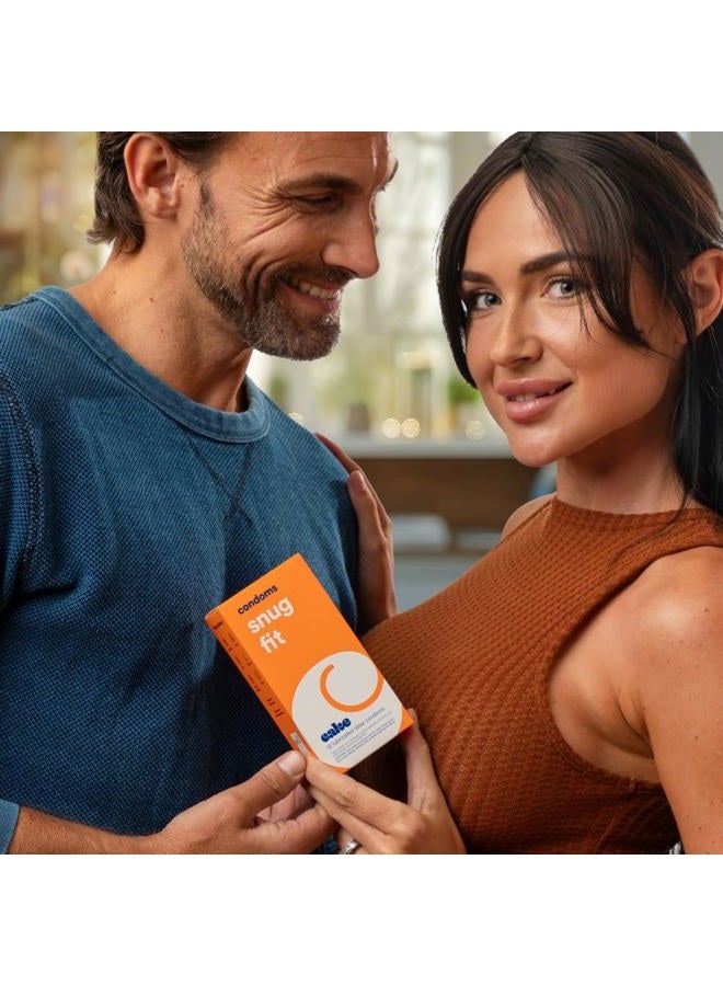 CAKE Hello Cake Snug Condoms, Premium Silicone Lubricated Latex Condoms for Men, Smaller and Tighter Natural Fit, BPA Free, Fragrance-Free, Glycerin Free – 12 Count - Image 5