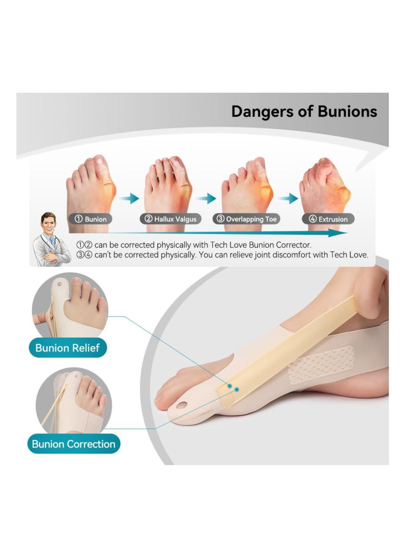 SYOSI Bunion Corrector Socks for Women Big Toe, 1Pair Large Bunion Corrector, Bunion Relief Fix Toe Straightener for Athletes, Bunions Correction for in Shoes, Bunion Fix, Day Night Support  - Image 4