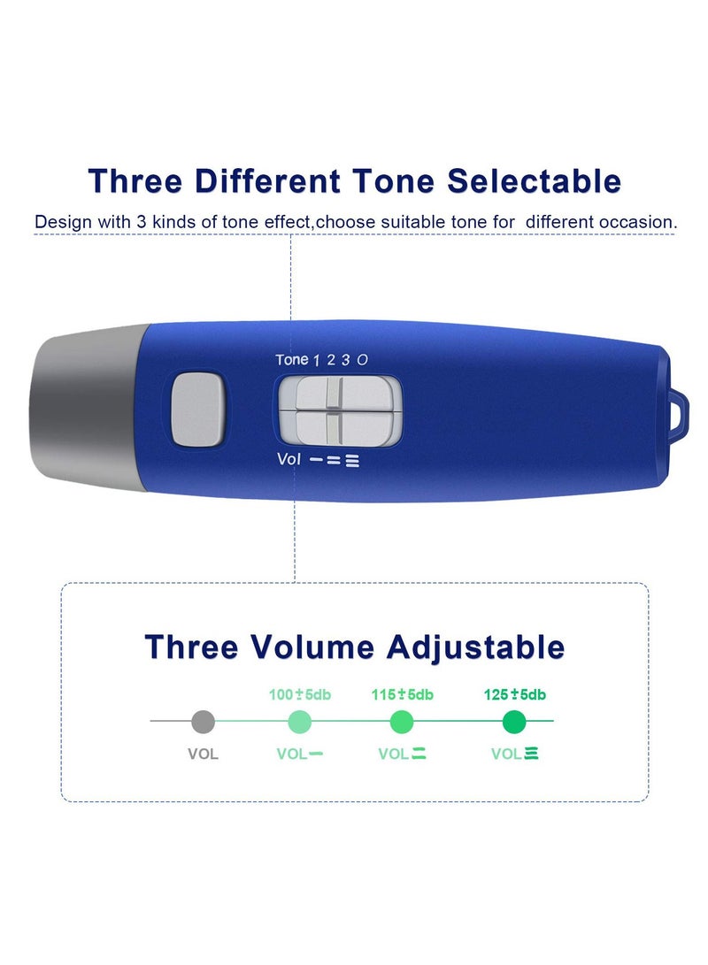 Generic Electronic Whistle, Adjustable 3 Tone u0026 3 Volume Electric Whistle with Lanyard Sports Whistle for Teacher Coach Referee Emergency Whistle for Volleyball Soccer Sports Outdoor (Blue) - Image 2