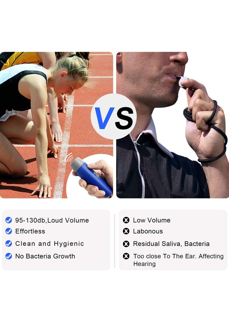 Generic Electronic Whistle, Adjustable 3 Tone u0026 3 Volume Electric Whistle with Lanyard Sports Whistle for Teacher Coach Referee Emergency Whistle for Volleyball Soccer Sports Outdoor (Blue) - Image 4