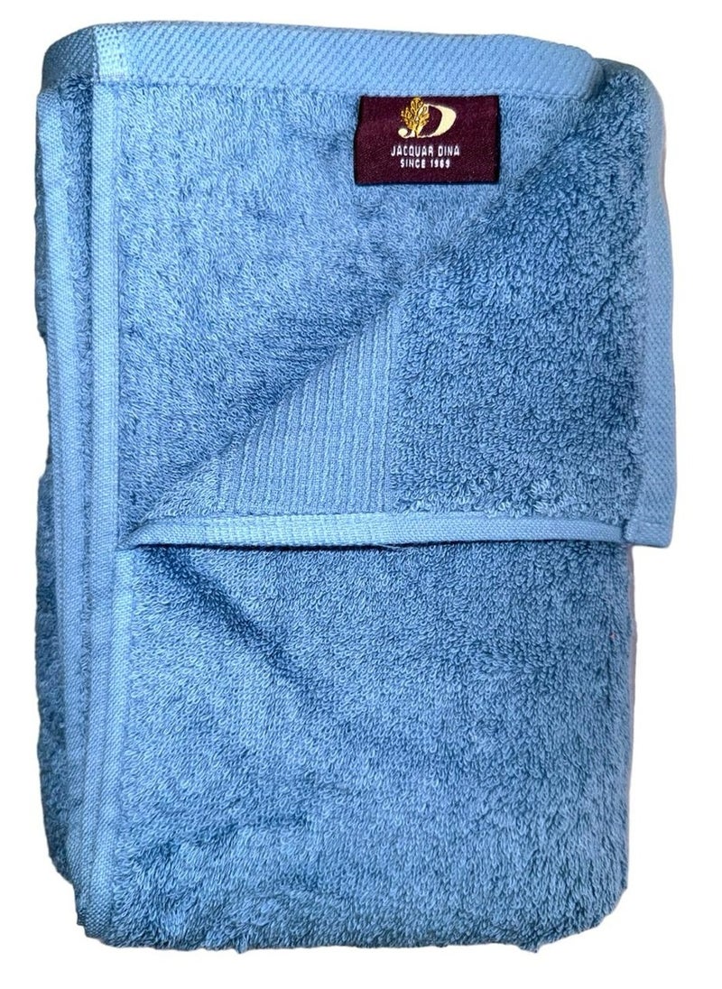 Jacquarddina Set of Bath Towels Jeans Blue (3 Luxuary Towels: 30X30cm & 50X100cm & 70X140cm) 100% Egyptian Cotton - pzsku/Z64A9BB330E0C581FE09BZ/45/_/1719151632/b10a57d1-3eb4-4659-8521-9a40dc2efc4c