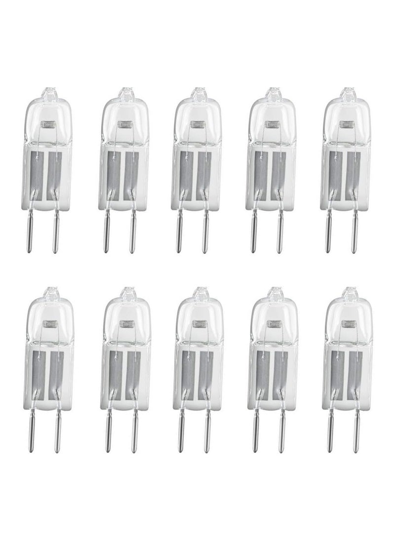 Osram (Pack Of 10) Osram Capsule Lamp Halogen Bulb 12V 20W Warm White Bi Pin G4 For Accent Lights, Under Cabinet Puck Lamp, Chandeliers, Track LightingYellow,12V20W  - Image 1