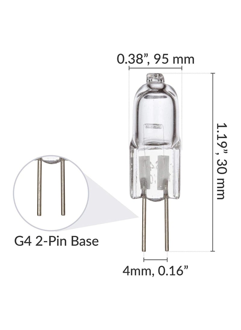 Osram (Pack Of 10) Osram Capsule Lamp Halogen Bulb 12V 20W Warm White Bi Pin G4 For Accent Lights, Under Cabinet Puck Lamp, Chandeliers, Track LightingYellow,12V20W  - Image 3