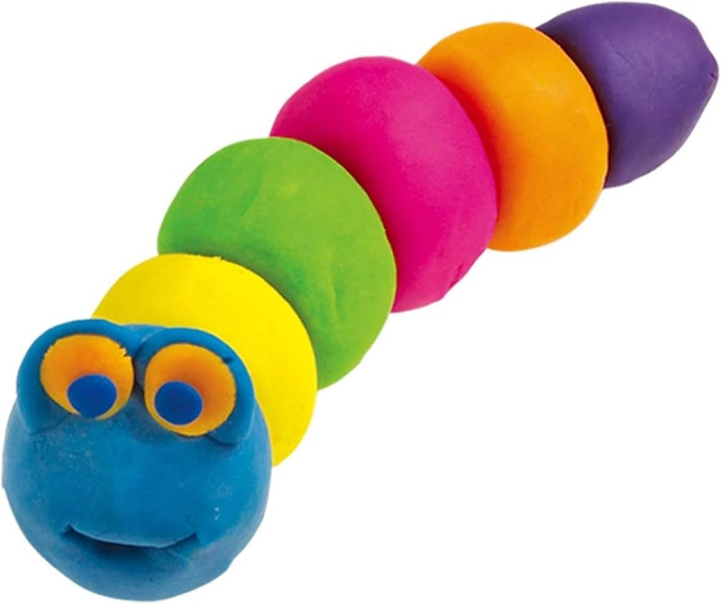 بينجو مجموعة عجينة اللعب Bingo Dough بـ 10 ألوان، عبوة محمولة – عجينة نمذجة ناعمة للأطفال للفنون والحرف اليدوية - Image 2