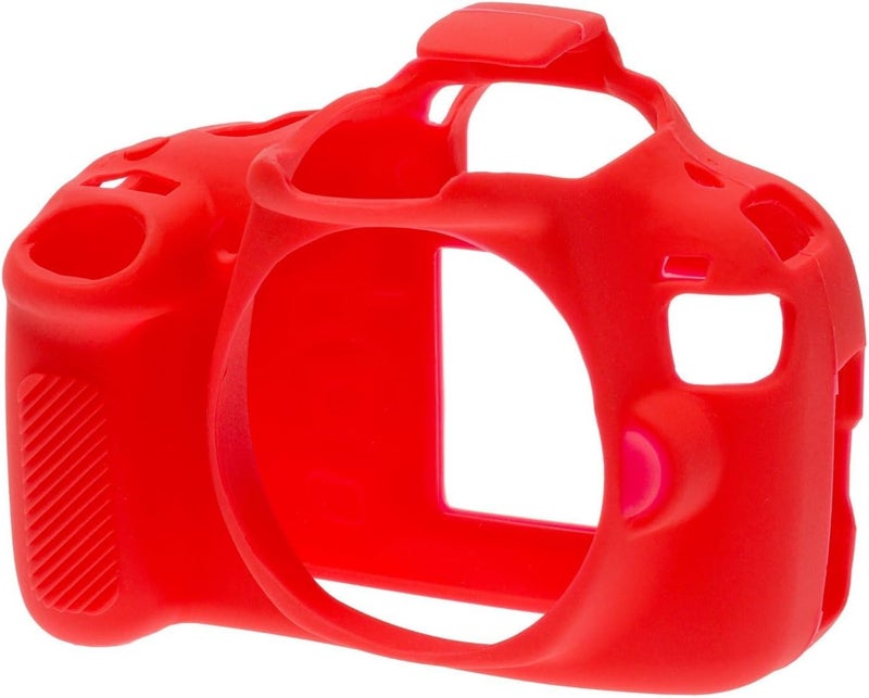 easyCover غطاء سيليكوني سهل الاستخدام لكاميرا كانون EOS 1200D - أحمر - Image 1