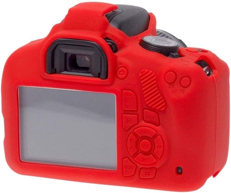 easyCover غطاء سيليكوني سهل الاستخدام لكاميرا كانون EOS 1200D - أحمر - Image 3