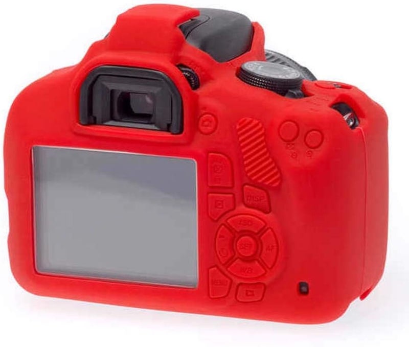 easyCover غطاء سيليكوني سهل الاستخدام لكاميرا كانون EOS 1200D - أحمر - Image 5