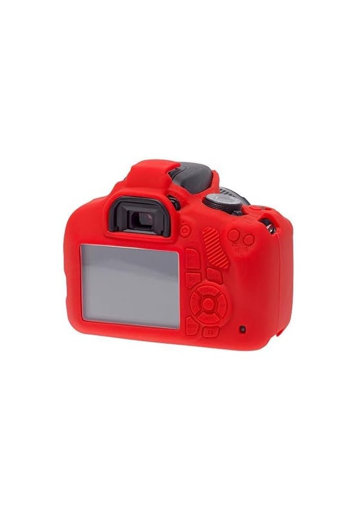easyCover غطاء سيليكوني سهل الاستخدام لكاميرا كانون EOS 1200D - أحمر - Image 4