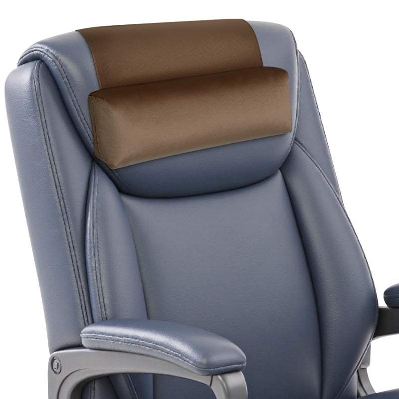 WdFour Velvet Neck & Head Pillow for Recliner Chair, Small Ergonomic Cervical Support Pillow for Home, Office and Travel, Non-Slip Cushion for Tension Relief & Shoulder Comfort (Brown) - Image 1