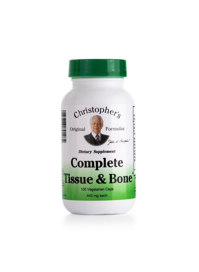 Christopher's Original Formulas Dr. Christopher's Complete Tissue and Bone - 440 mg - 100 Vegetarian Capsules - Image 1