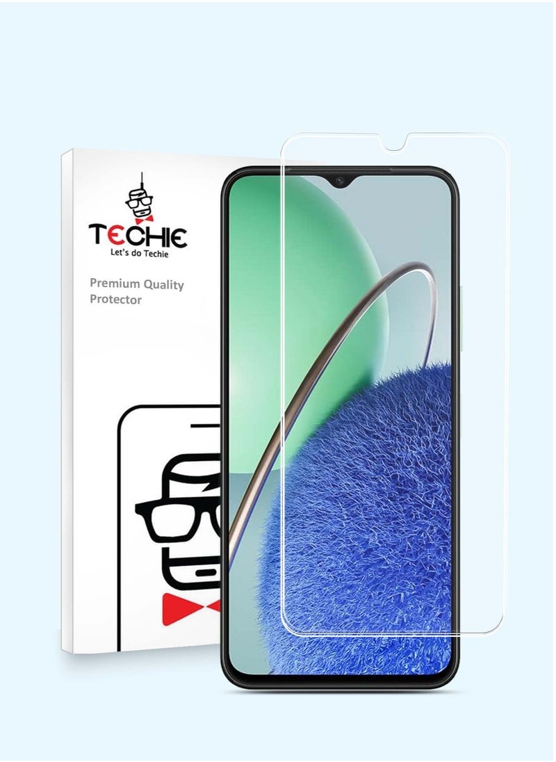 Techie HD Tempered Glass Screen Protector for Huawei Nova Y61 - Anti Reflection Anti Bubbles 9H Hardness 0.33 mm Rounded Edges Easy Installation  - Image 1