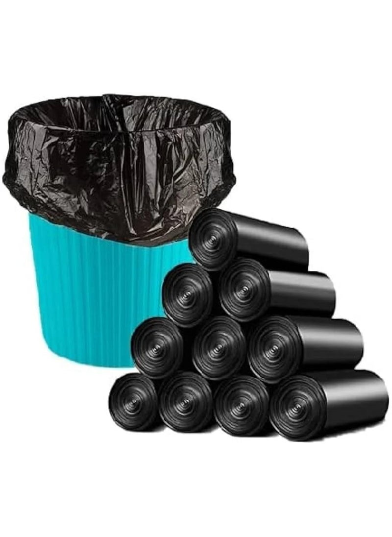 Generic 6 ROLL Pack 180 Pieces Black Biodegradable Garbage Bags Medium 19X21 20 L Garbage Bag Pack Of 6 180 Bag  - Image 2