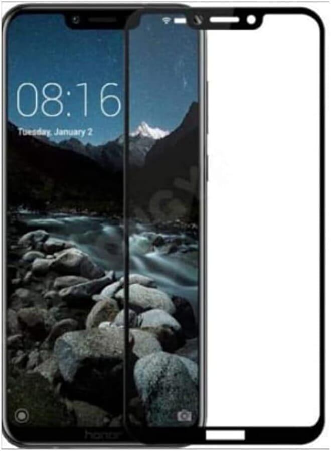 OR Tempered Glass Screen Protector For Huawei Honor Play - Black