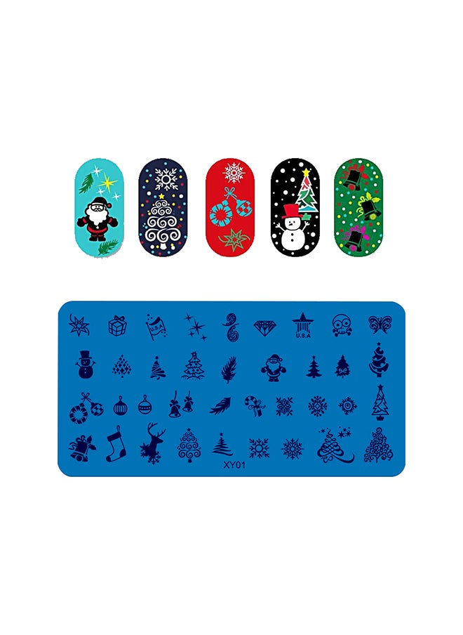 brunson - Nail Plates Nail Stamp Templates Metal Manicure Stencils Nail Art Stamping Image Plates For Nail Salon DIY Decoration Medium NSP XY01 - Image 1