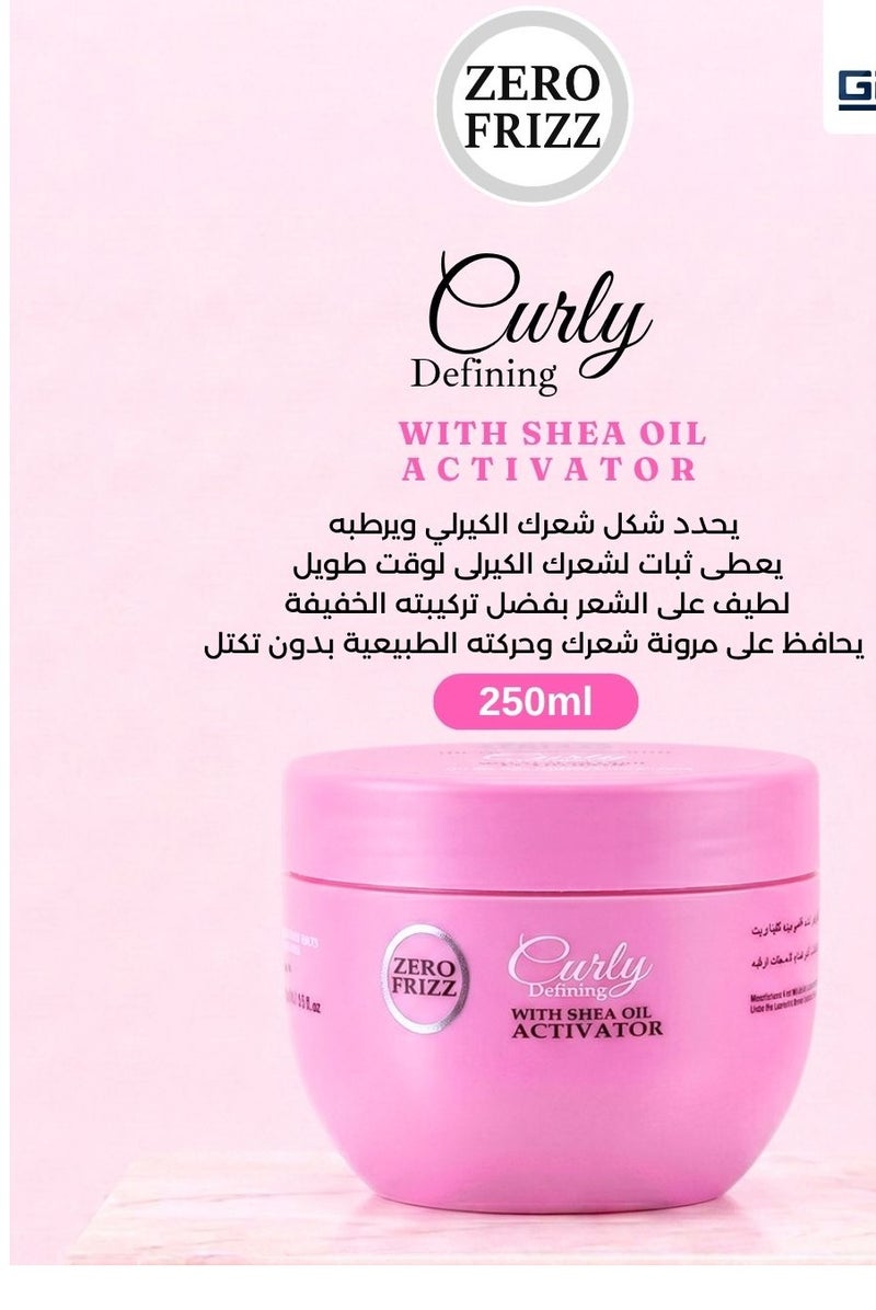 Zero Frizz Curly Defining Shea OIL Curly Activator - Image 1