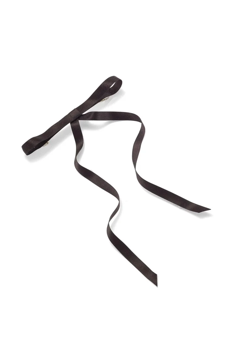 LELET NY Elegantly Trailing Dark Ribbon Bow