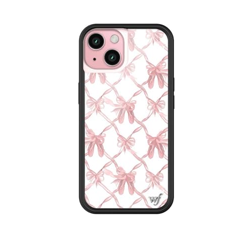 Wildflower Cases - On Pointe Case, Compatible with Apple iPhone 15 | Cute, Trendy, Coquette, Pink Bows, Ballet Slippers - Protective Bumper, 4ft Drop Test Certified, Women Owned Small Business - Image 1