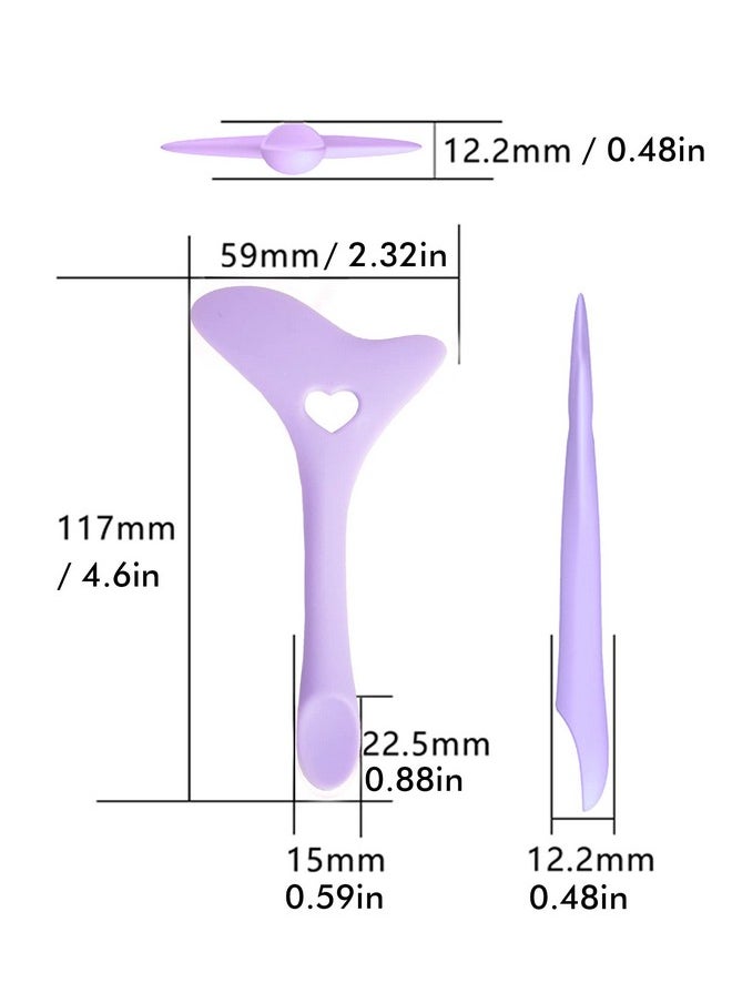 DogieLyn Silicone Winged Tip Reusable Smoky Eyeshadow Applicators Plate Cat Shape Eye Liner Shadow Guide Template Multifunctional Lazy Quick Makeup Tool Eyebrow Pencil Eyeliner Stencils  - Image 3