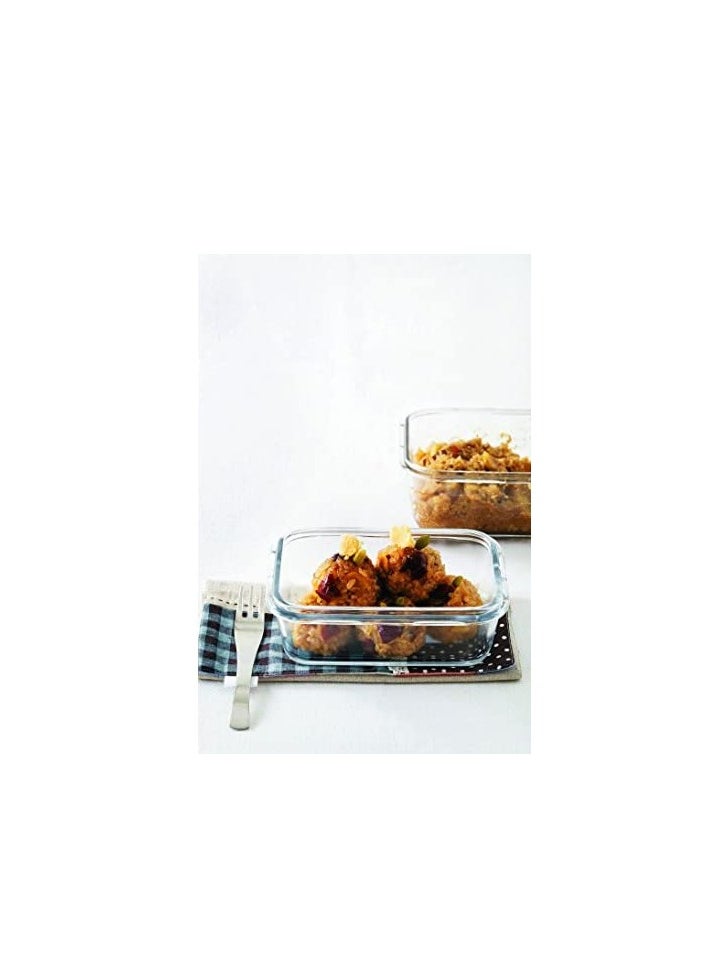 LOCK & LOCK LocknLock 730ml Oven-Safe Borosilicate Glass Rectangular Container with Airtight Lid - Microwave, Freezer, and Dishwasher Safe  - Image 4
