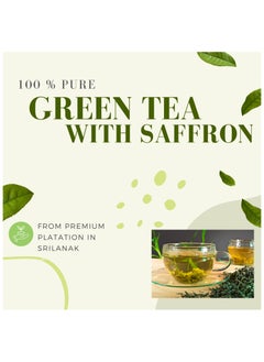 Haya's Closet Haya Royal Green Tea With Saffron 20 Pyramid Tea Bags-Individually Wrapped Sachet  - Image 3