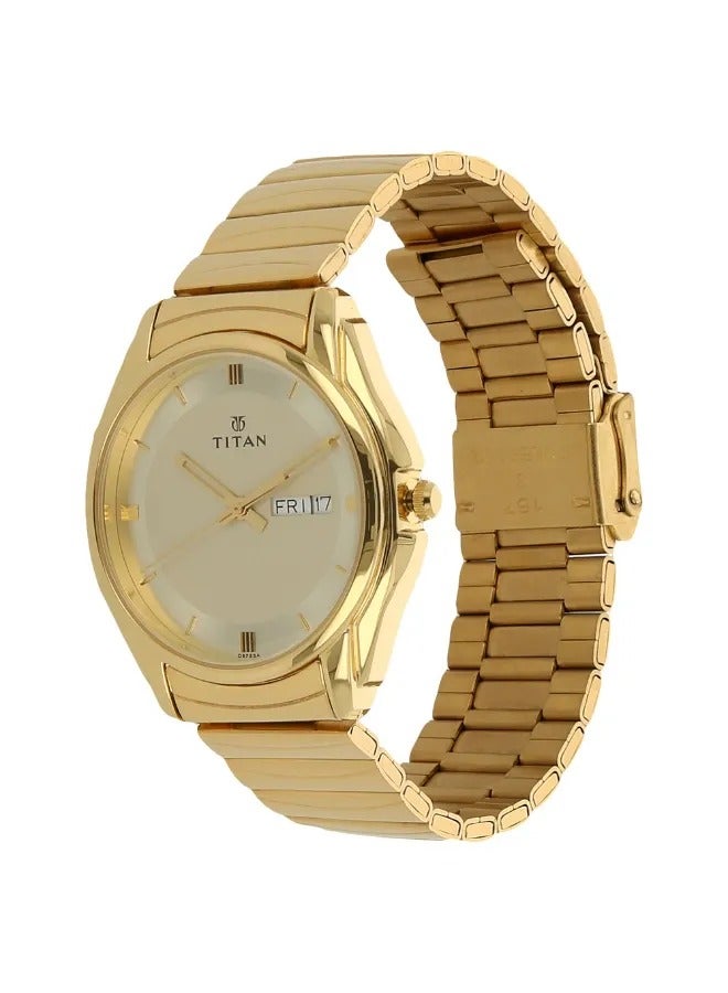 TITAN Men's Analog Round Shape Stainless Steel Wrist Watch - 1578YM05 - 42.5 Mm - Image 2