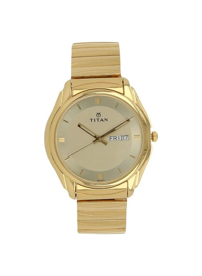 TITAN Men's Analog Round Shape Stainless Steel Wrist Watch - 1578YM05 - 42.5 Mm - Image 1